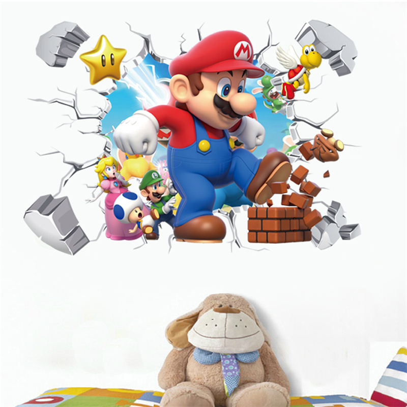 Baby Nursery Products - 3D Karikatür Anime Oyun Karakterleri Duvar