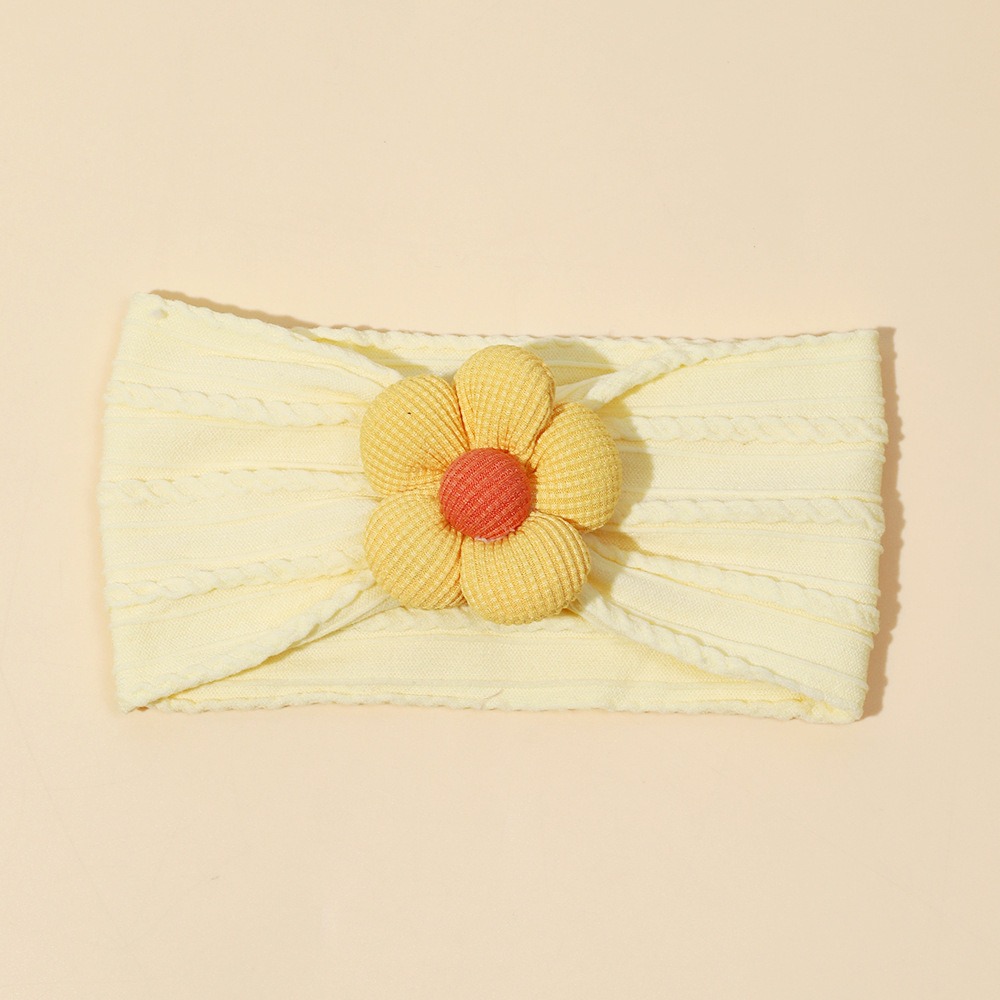 Baby Wrap Stretchy - Sevimli Çiçekli Bebek Geniş Bandana Naylon