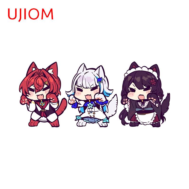 Baby Nursery Diy - UJIOM Chibi Hololive Üç Kız duvar