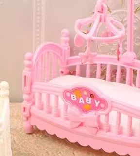 Baby Nursery Products - 1:12 Dollhouse Minyatür Mini Bebek Yatağı