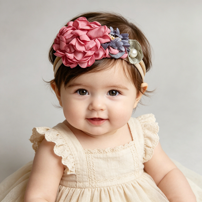 Baby Wrap Stretchy - Yenidoğan Kız Bebekler İçin Naylon Saç