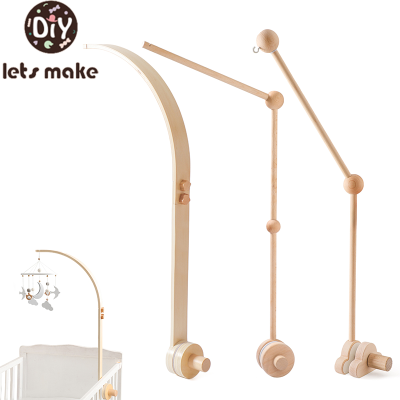 Crib Mobile Musical - Bebek Ahşap Yatak Çan Braketi Mobil