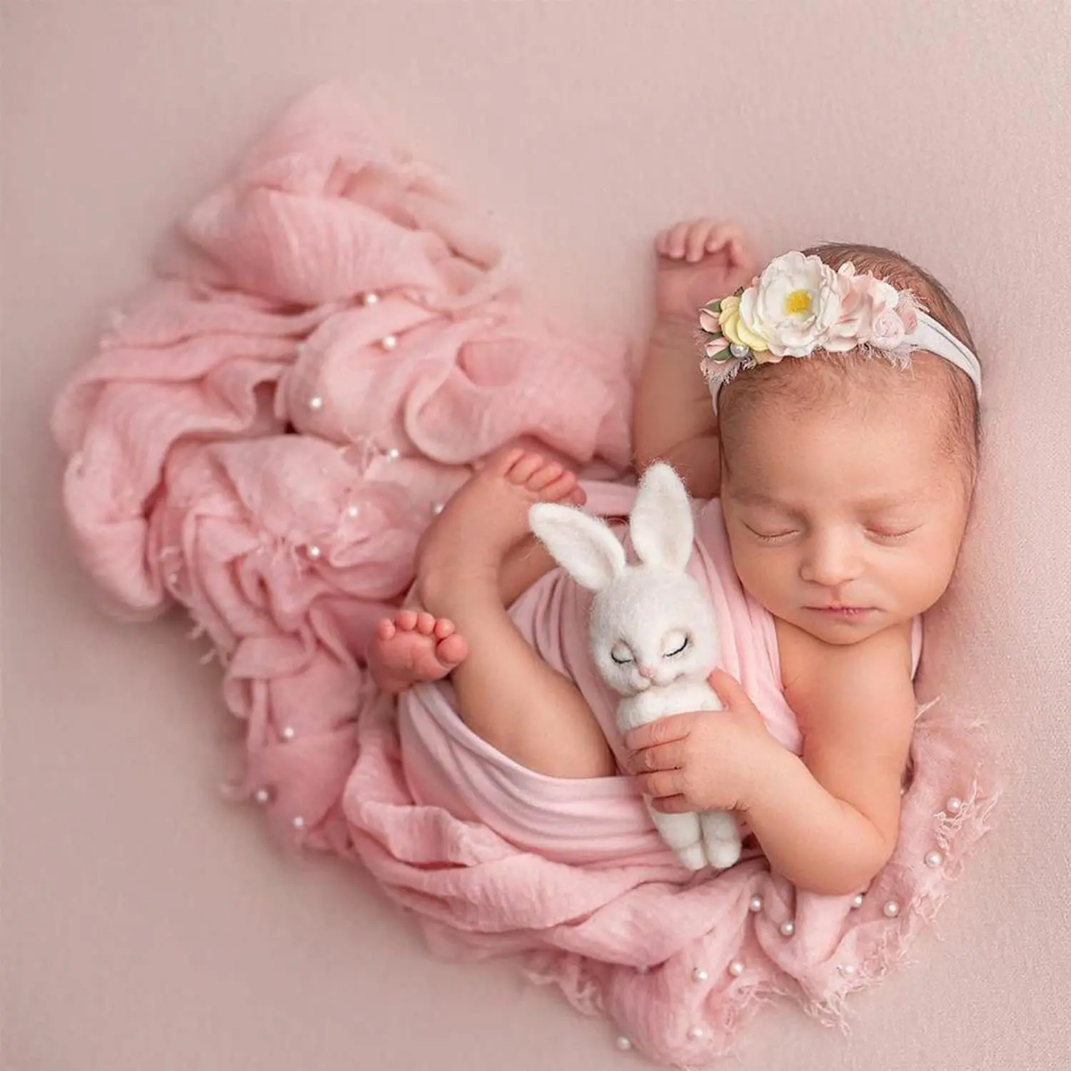 Baby Wrap Stretchy - 90x170 cm Fotoğraf Çekimi Prop Yumuşak