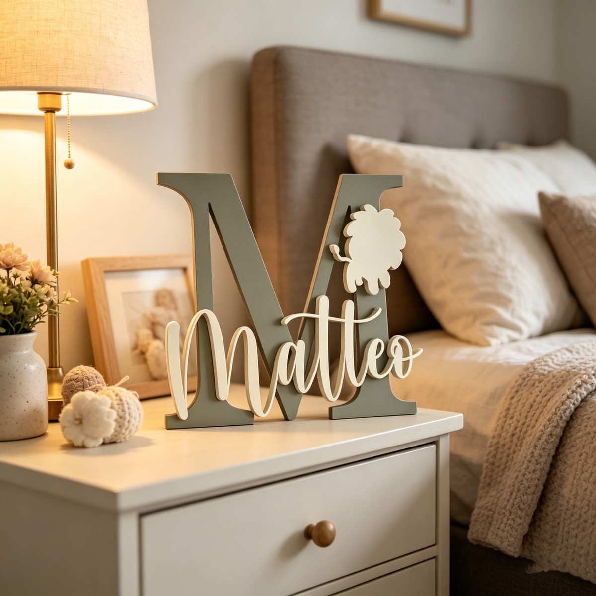 Baby Nursery Diy - 1 adet özel aslan adı ve