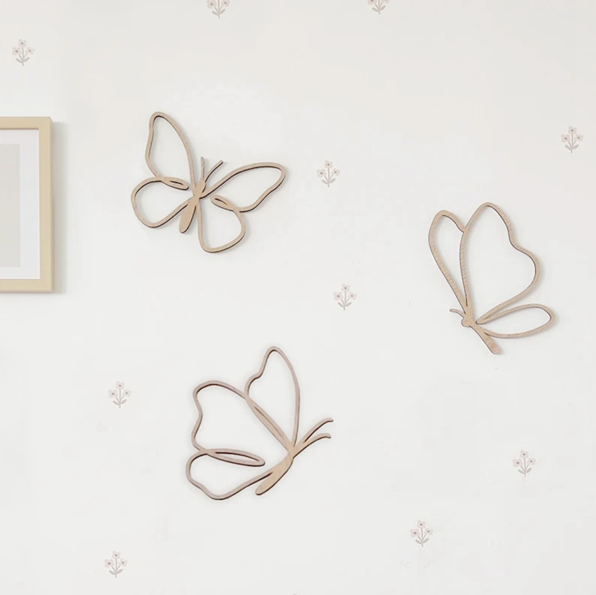 Baby Nursery Products - Ahşap Kelebek Levhası, Ahşap Duvar Dekoru,