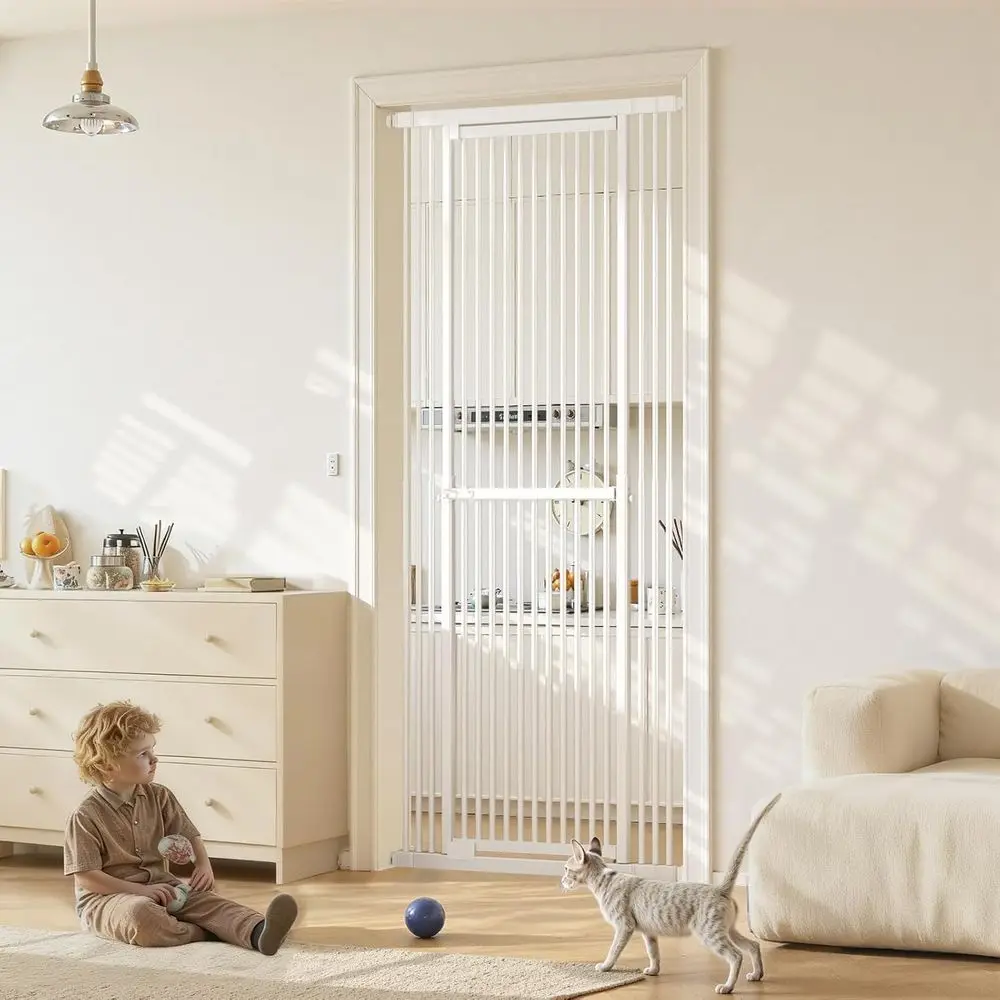 Baby Gate Extra Wide - Ekstra Uzun 51-87 Ayarlanabilir Kedi Kapısı,