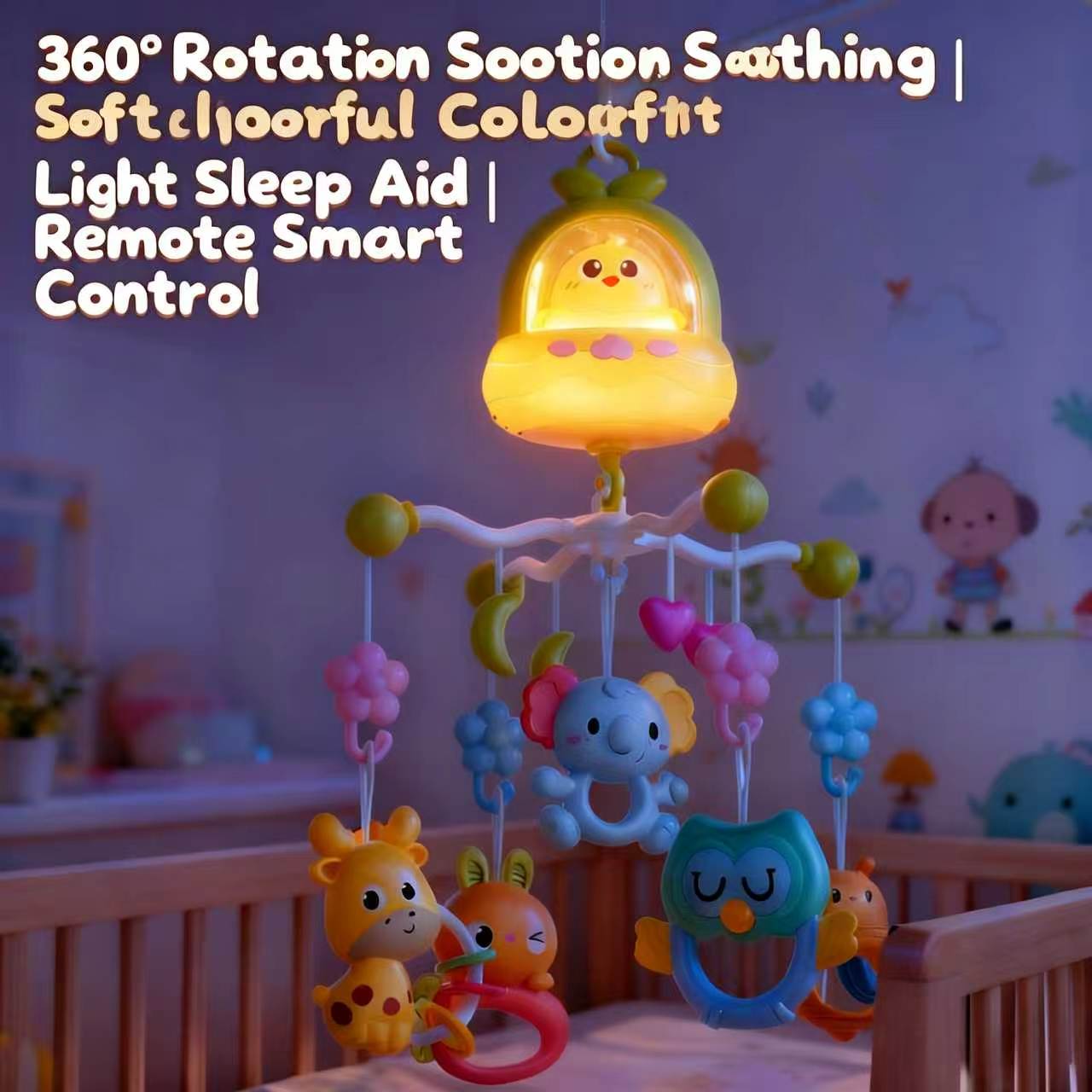 360 °   Kuş Figürlü Müzikli Uz - Crib Mobile Musical incelemesi ve fiyatı