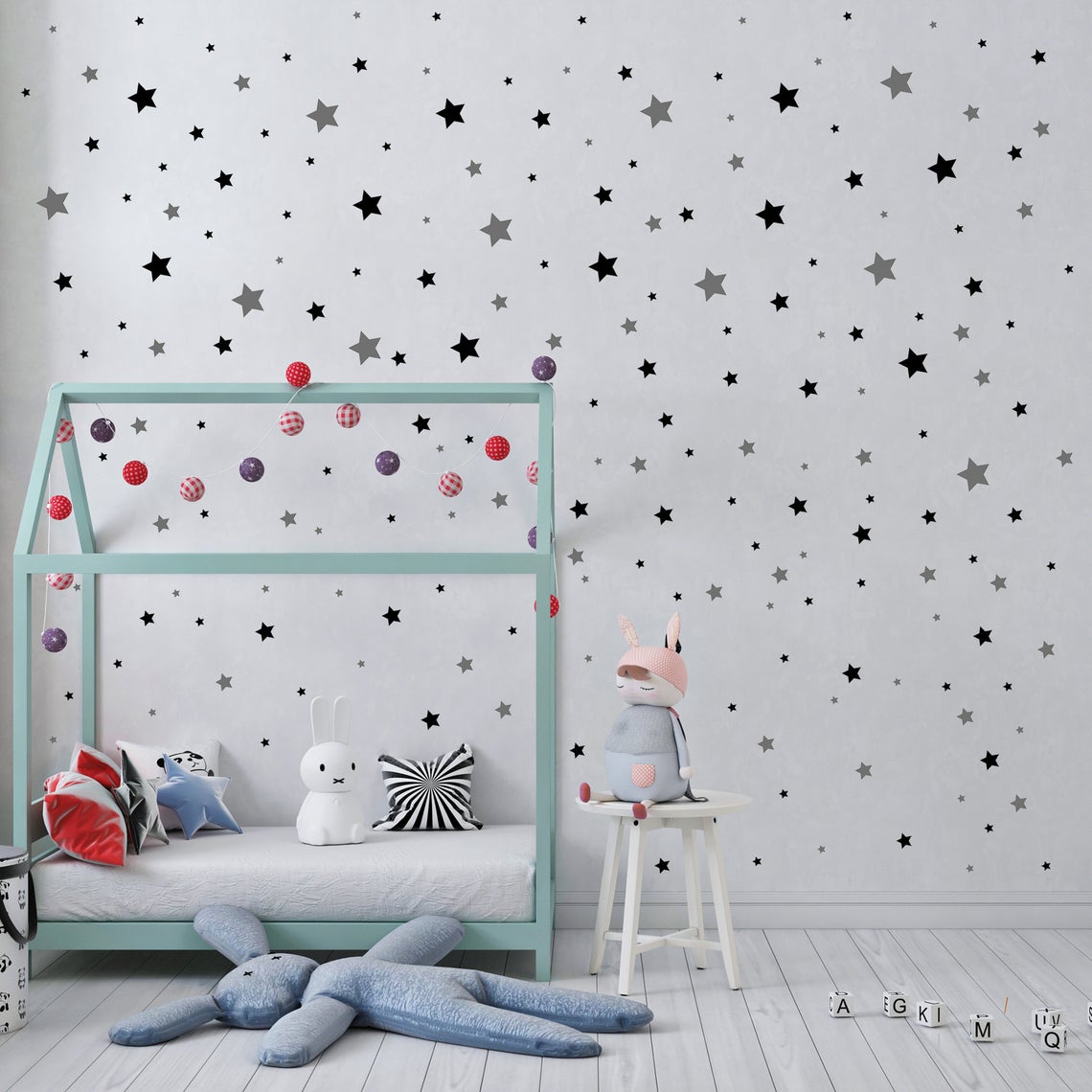 Karikatür 65 Adet Yıldız Duvar - Baby Nursery Products incelemesi ve fiyatı