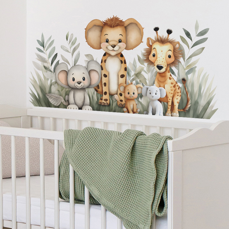 Karikatür Orman Hayvanları Duv - Baby Nursery Jungle Animals incelemesi ve fiyatı