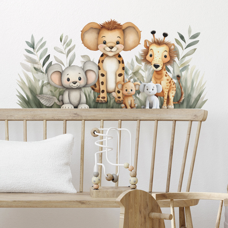 Karikatür Orman Hayvanları Duv - Baby Nursery Jungle Animals incelemesi ve fiyatı