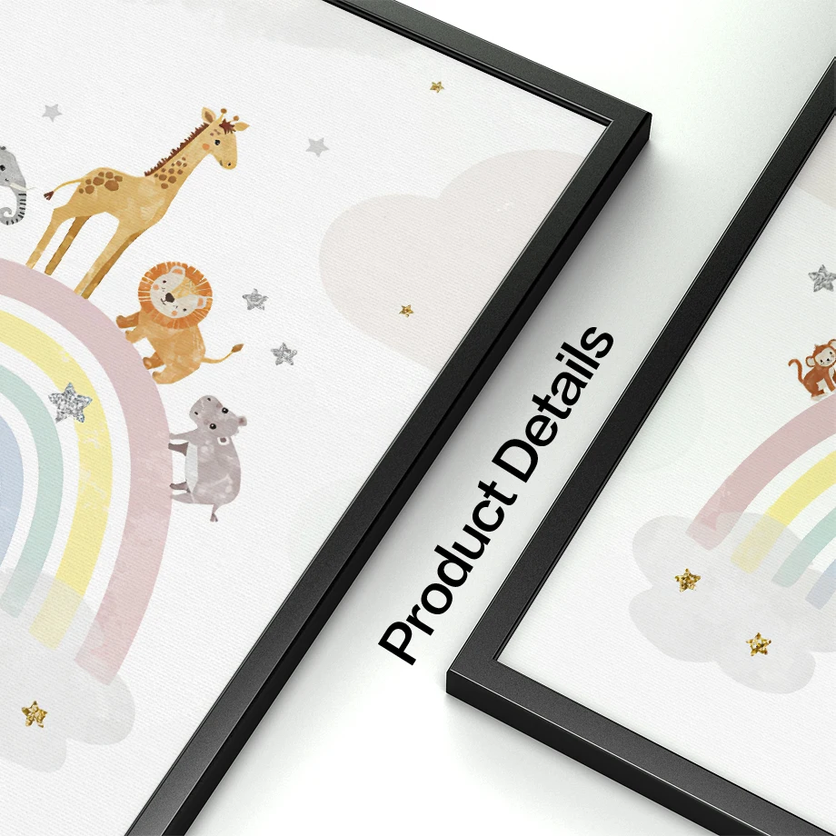 Zürafa Fil Sıcak Balon Güneş G - Baby Nursery Posters incelemesi ve fiyatı