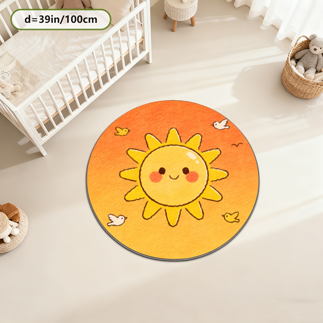 Çocuklar İçin Yuvarlak Güneş D - Baby Nursery Carpet incelemesi ve fiyatı