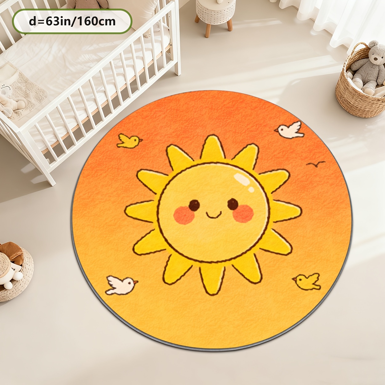 Çocuklar İçin Yuvarlak Güneş D - Baby Nursery Carpet incelemesi ve fiyatı