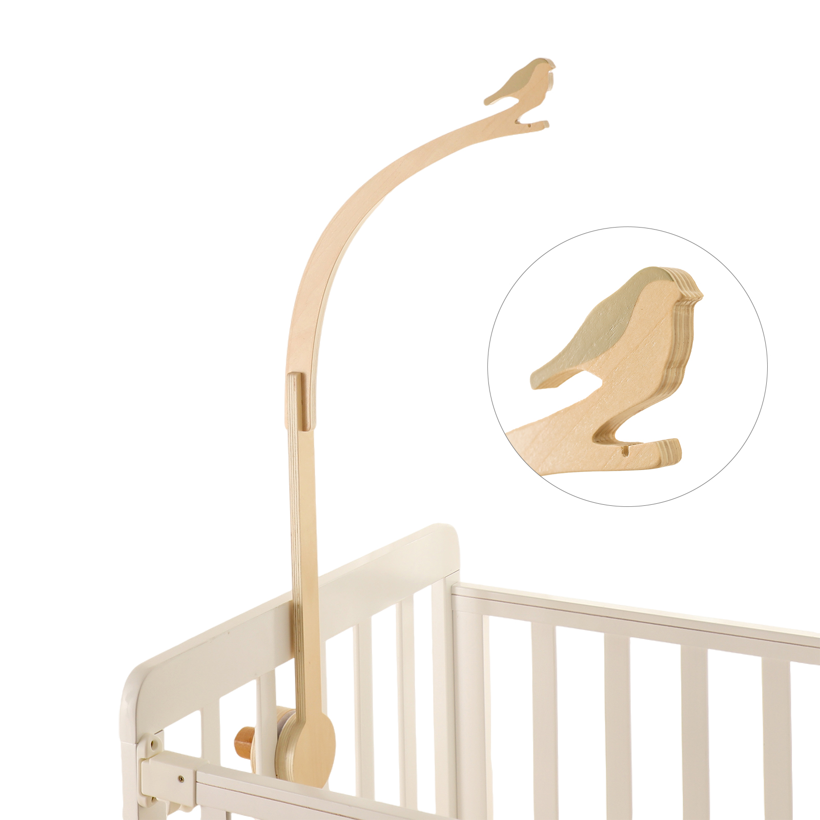 Bebek ahşap küçük Birdie yatak - Crib Mobile Musical incelemesi ve fiyatı