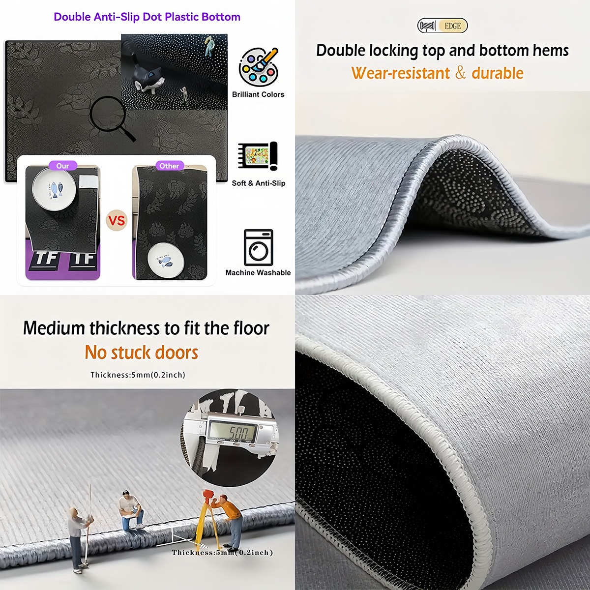 Sevimli Orman Hayvanları Baskı - Baby Nursery Carpet incelemesi ve fiyatı