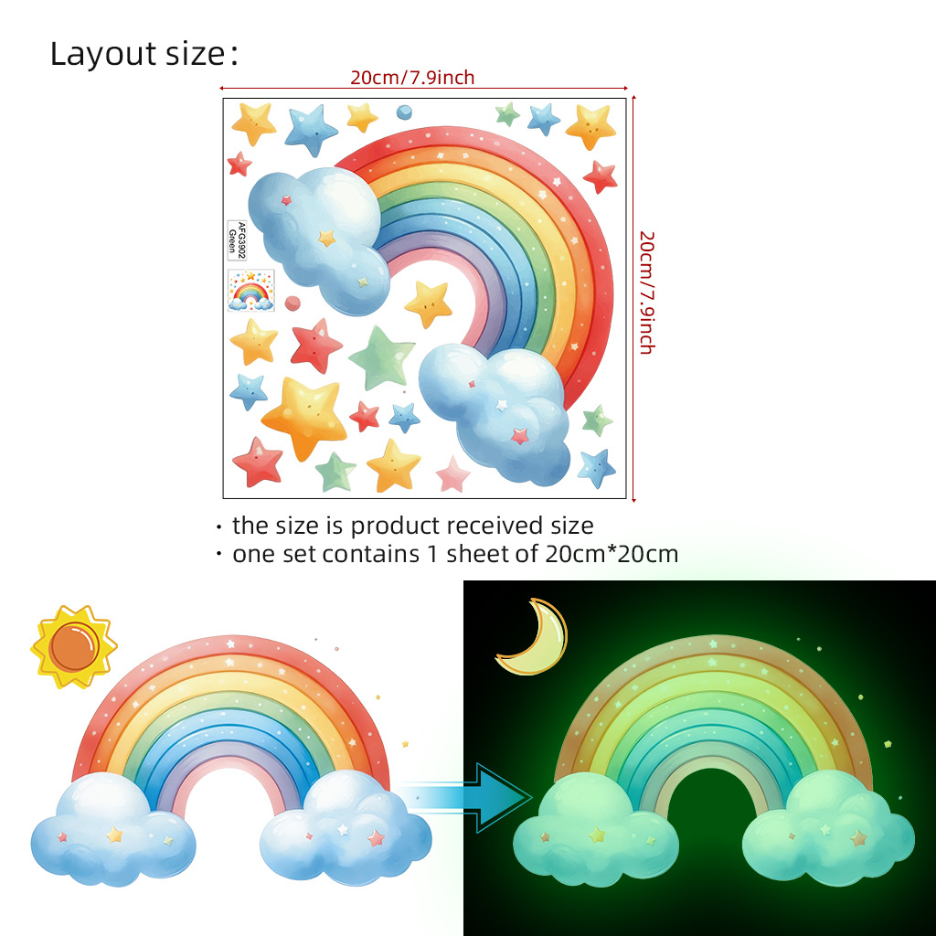 Karikatür gökkuşağı aydınlık d - Baby Nursery Diy incelemesi ve fiyatı