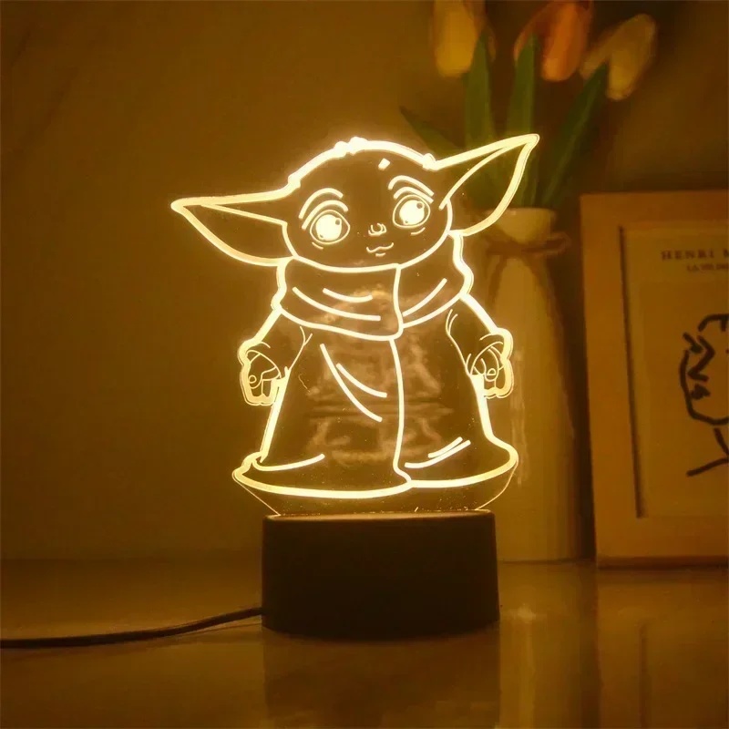 Karikatür 3D Anime Lamba Yoda  - Baby Yoda Nursery incelemesi ve fiyatı