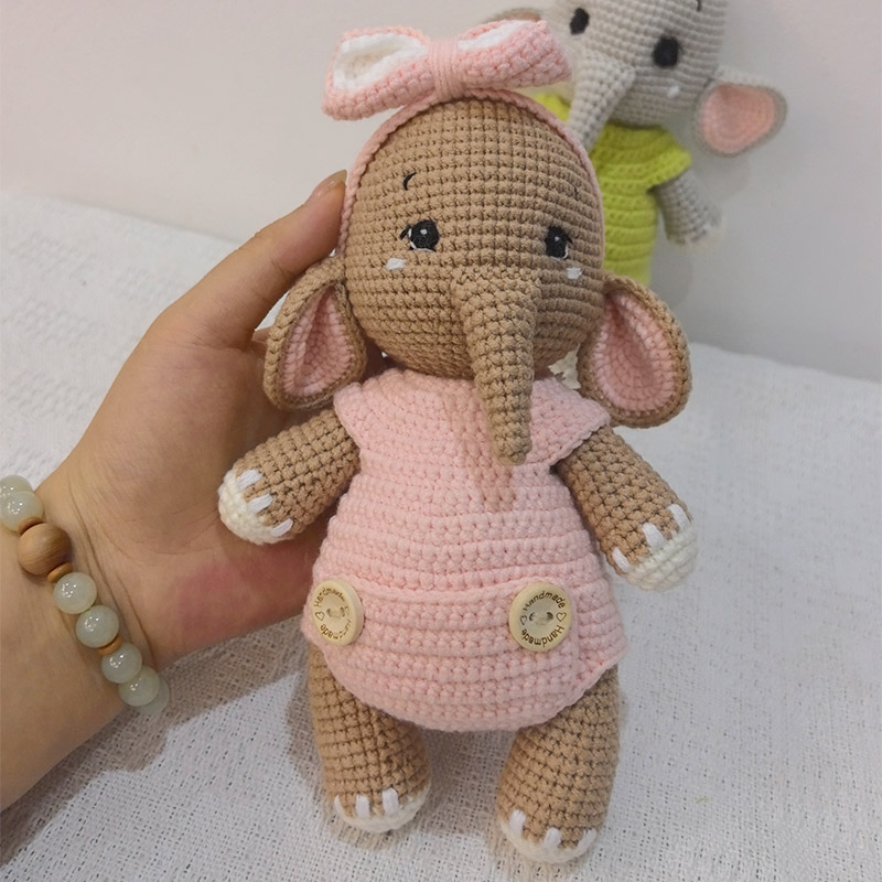 El Yapımı Tığ Işi Fil Çift Pel - Baby Nursery Diy incelemesi ve fiyatı