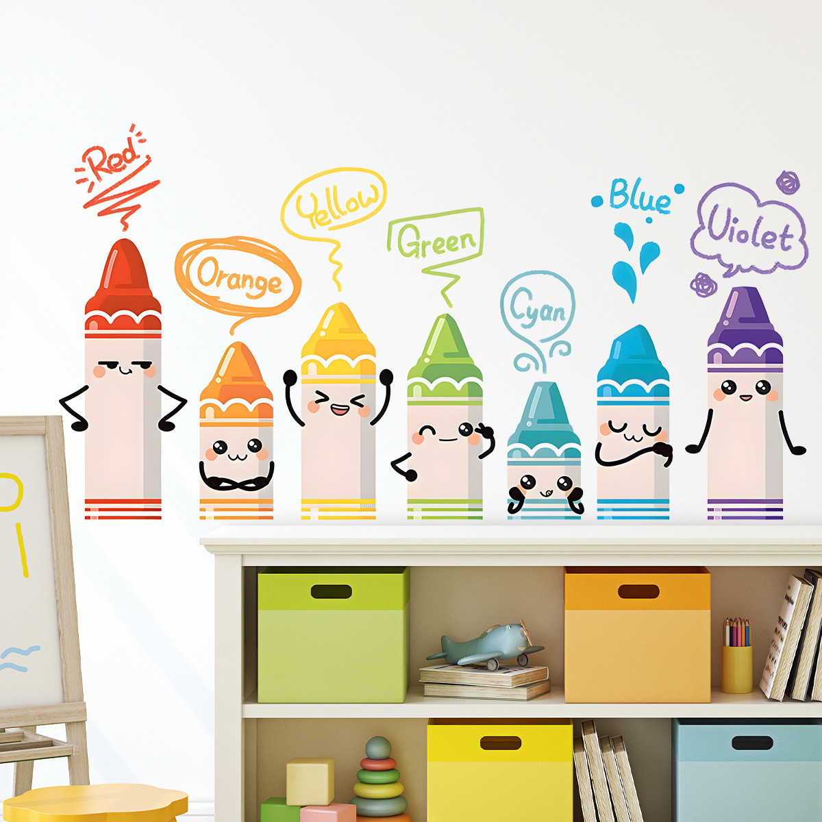 Karikatür sevimli renkli mum b - Baby Nursery Furniture incelemesi ve fiyatı