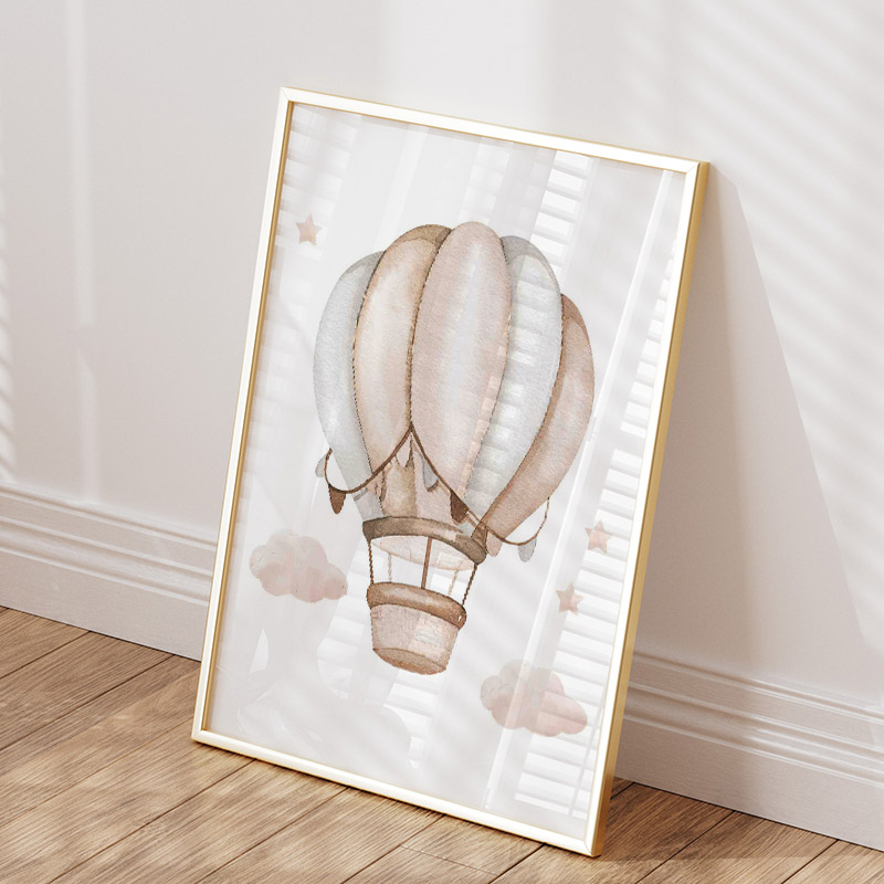 Sevimli Fil Sıcak Balon Ay Gök - Baby Nursery Posters incelemesi ve fiyatı