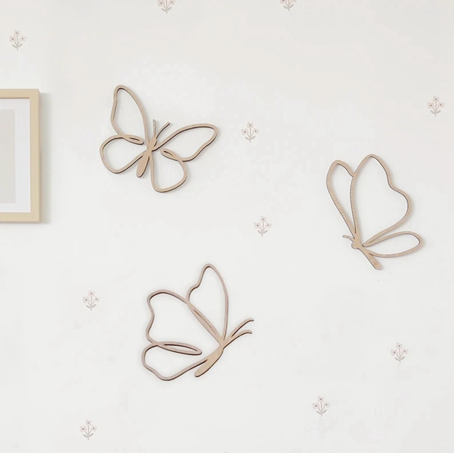 Ahşap Kelebek Levhası, Ahşap D - Baby Nursery Products incelemesi ve fiyatı