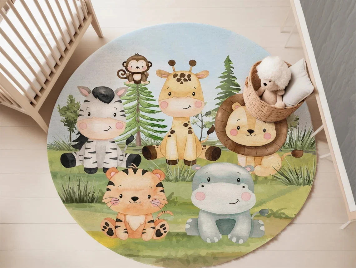 Orman Hayvanları Çocuk Odası H - Baby Nursery Carpet incelemesi ve fiyatı